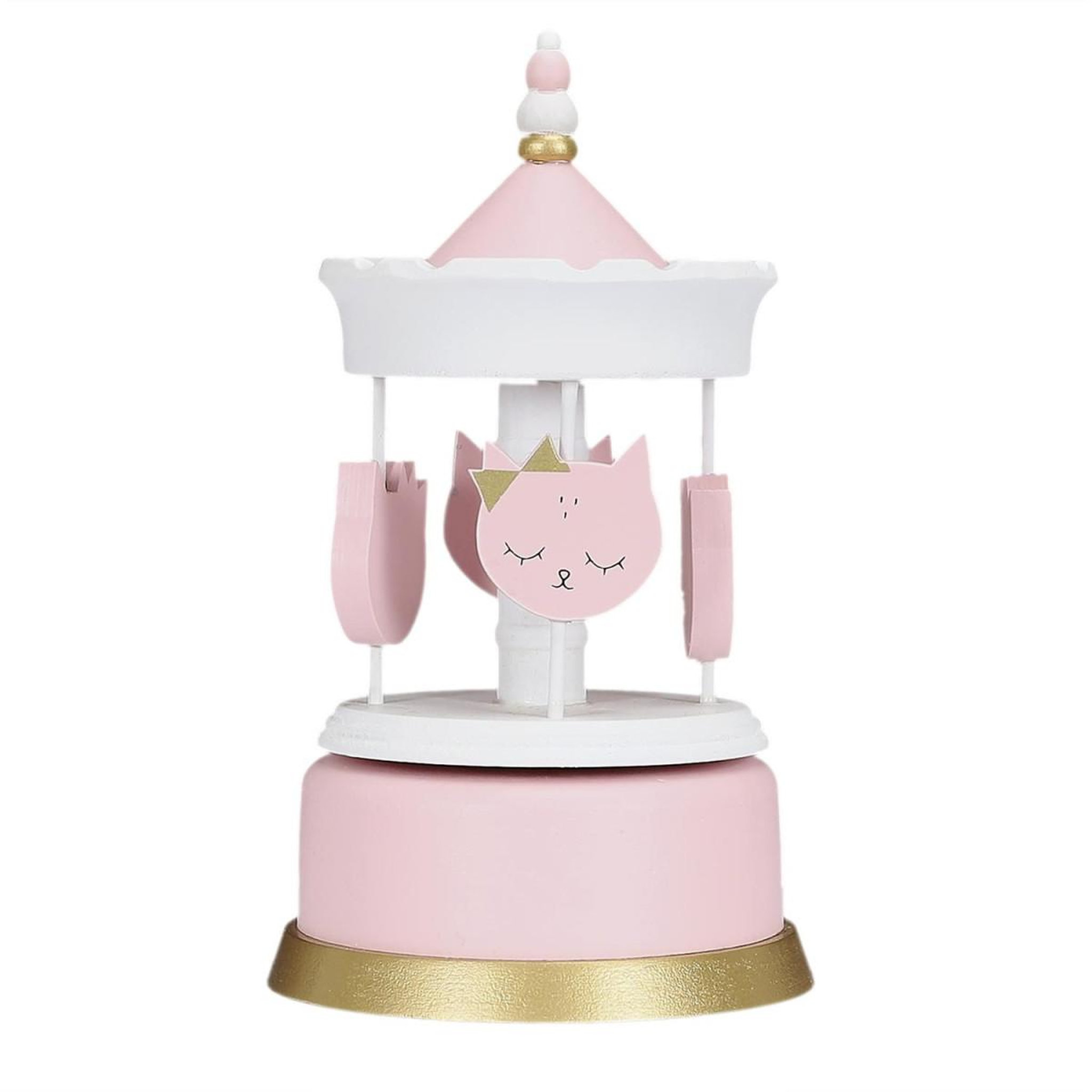 HOME DECO KIDS Carrousel musical  enfant fille  20cm rose