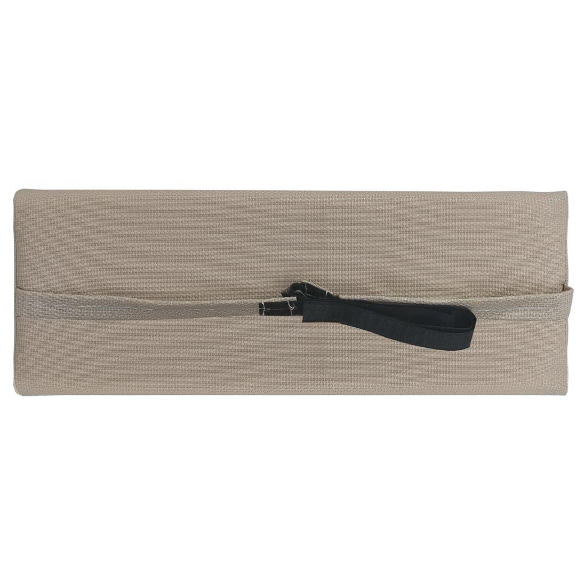 Voir la diapositive 3 : VIDAXL Appui-tete de chaise longue Taupe 40x7,5x15 cm Textilene