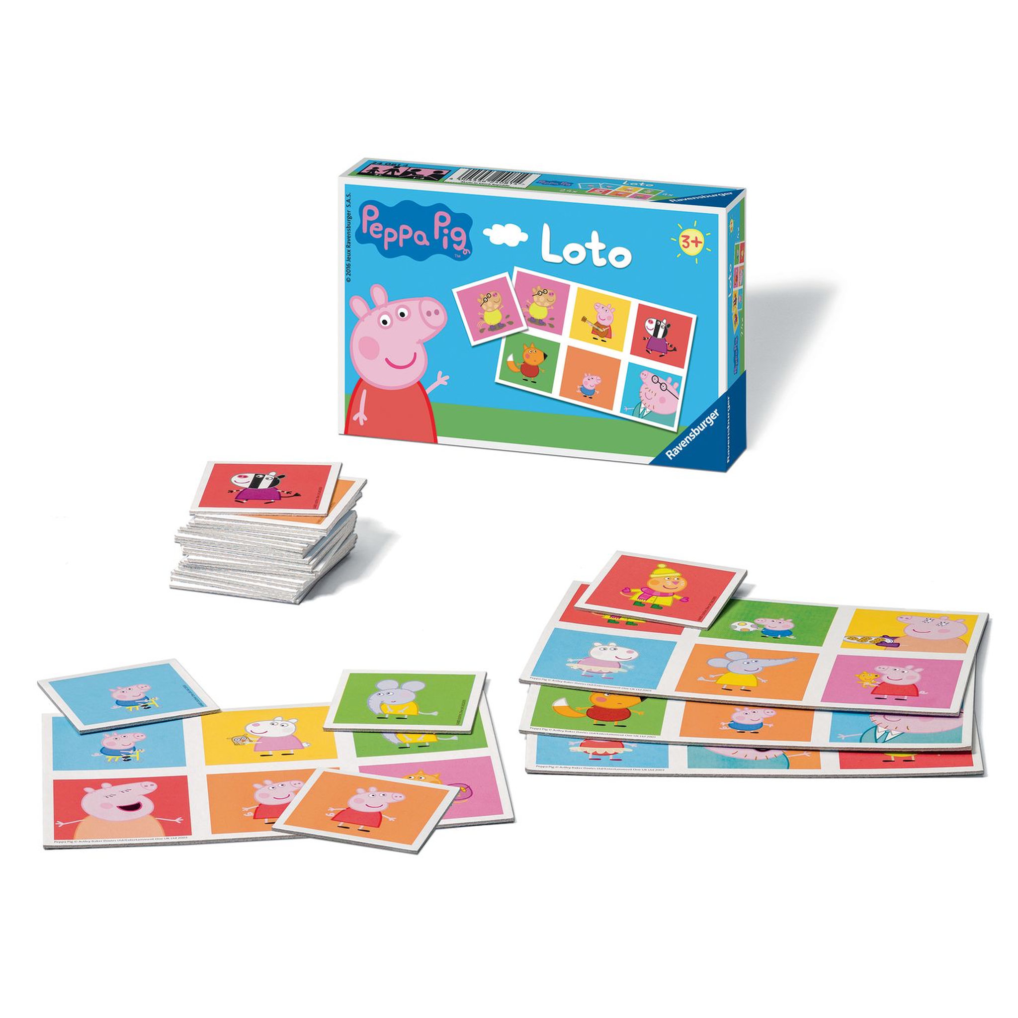 Voir la diapositive 2 : RAVENSBURGER Loto Peppa Pig