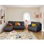 Voir la diapositive 6 : BEST MOBILIER Cristal - pouf modulable - 65 cm - en fausse fourrure côtelée