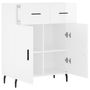 Voir la diapositive 5 : VIDAXL Buffet Blanc brillant 69,5x34x90 cm Bois d'ingenierie