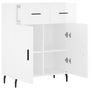 Voir la diapositive 5 : VIDAXL Buffet Blanc brillant 69,5x34x90 cm Bois d'ingenierie