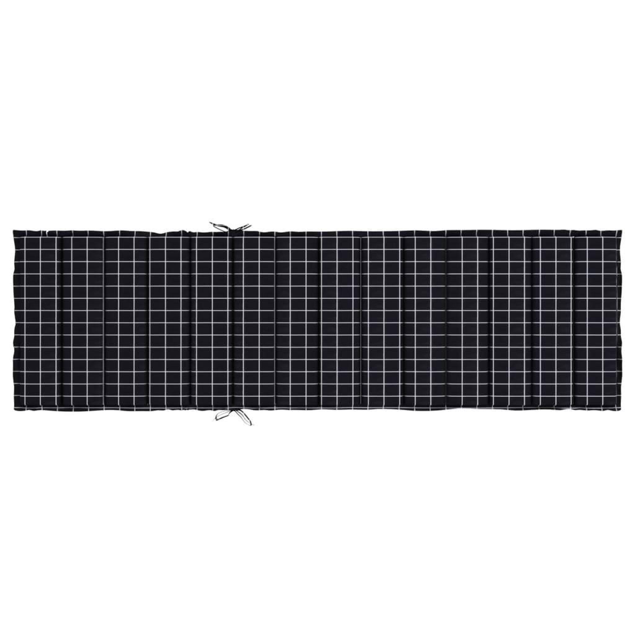 Voir la diapositive 5 : VIDAXL Coussin de chaise longue motif a carreaux noir tissu oxford