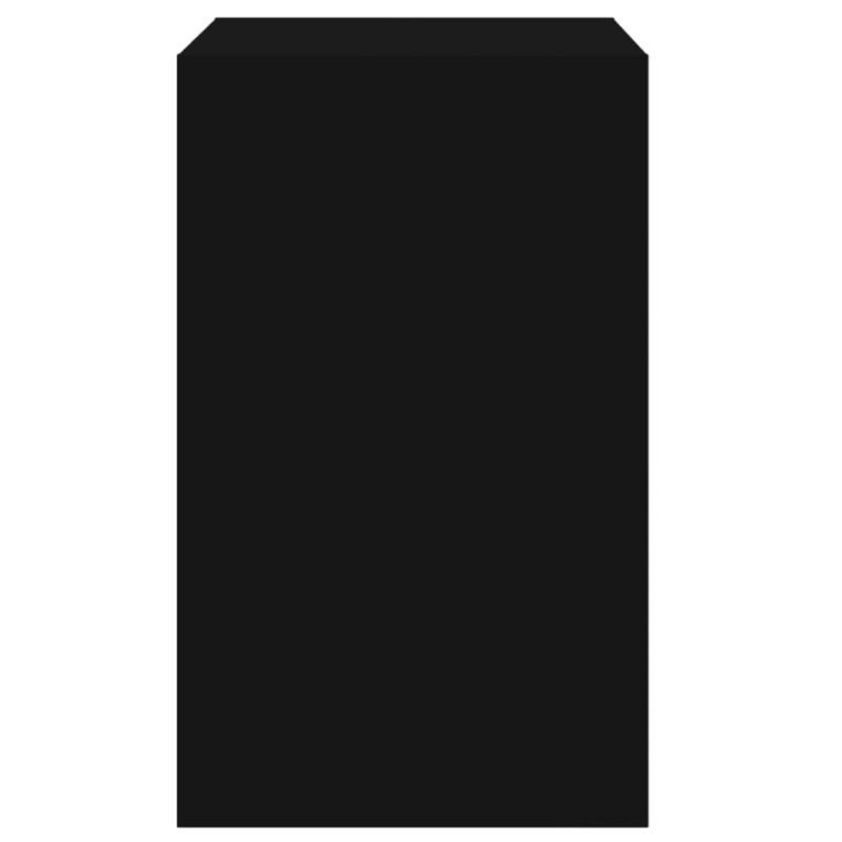 VIDAXL Armoire à chaussures noir 60x42x69 cm bois d ingénierie