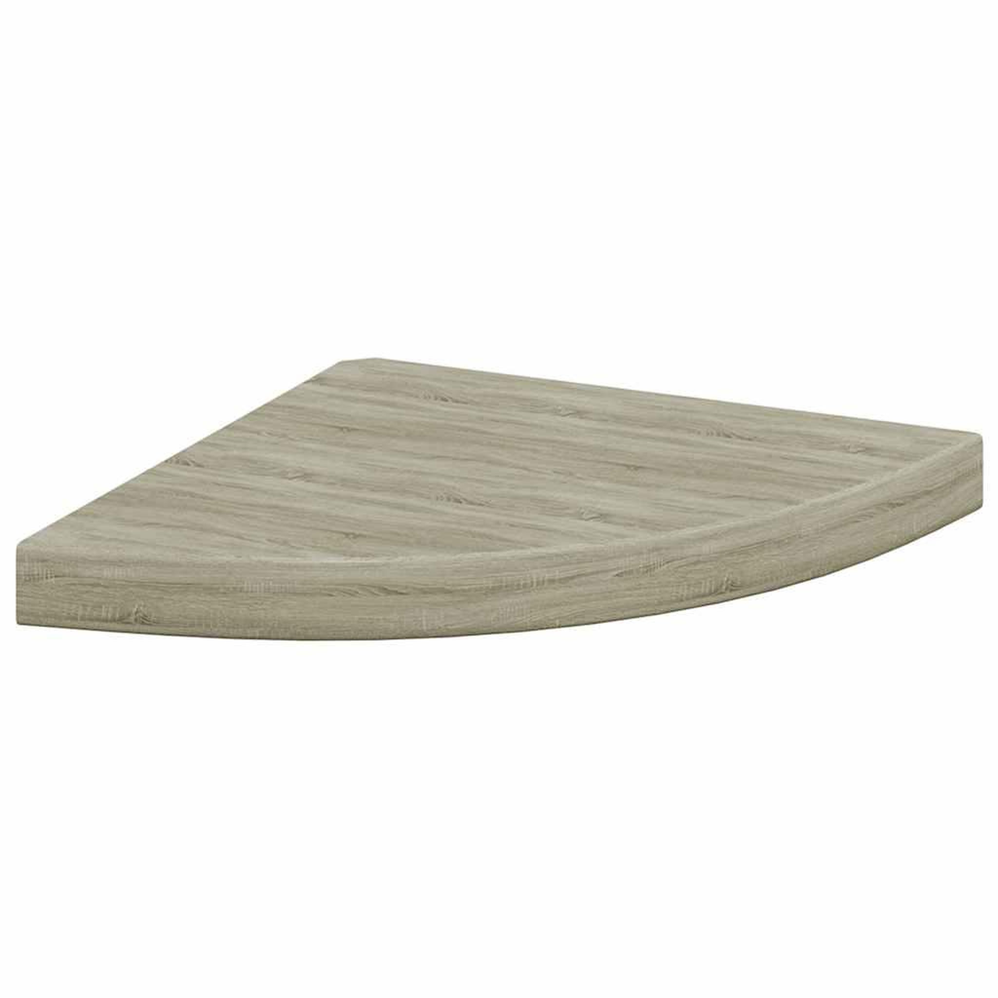 Voir la diapositive 2 : VIDAXL Etagere d'angle flottante chene 35x35x3,8 cm mdf