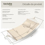 Voir la diapositive 6 : tectake Hamac avec barres d'expansion pour 2 personnes beige