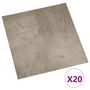 Voir la diapositive 2 : VIDAXL Dalles de plancher autoadhesives 20 pcs PVC 1,86 m² gris