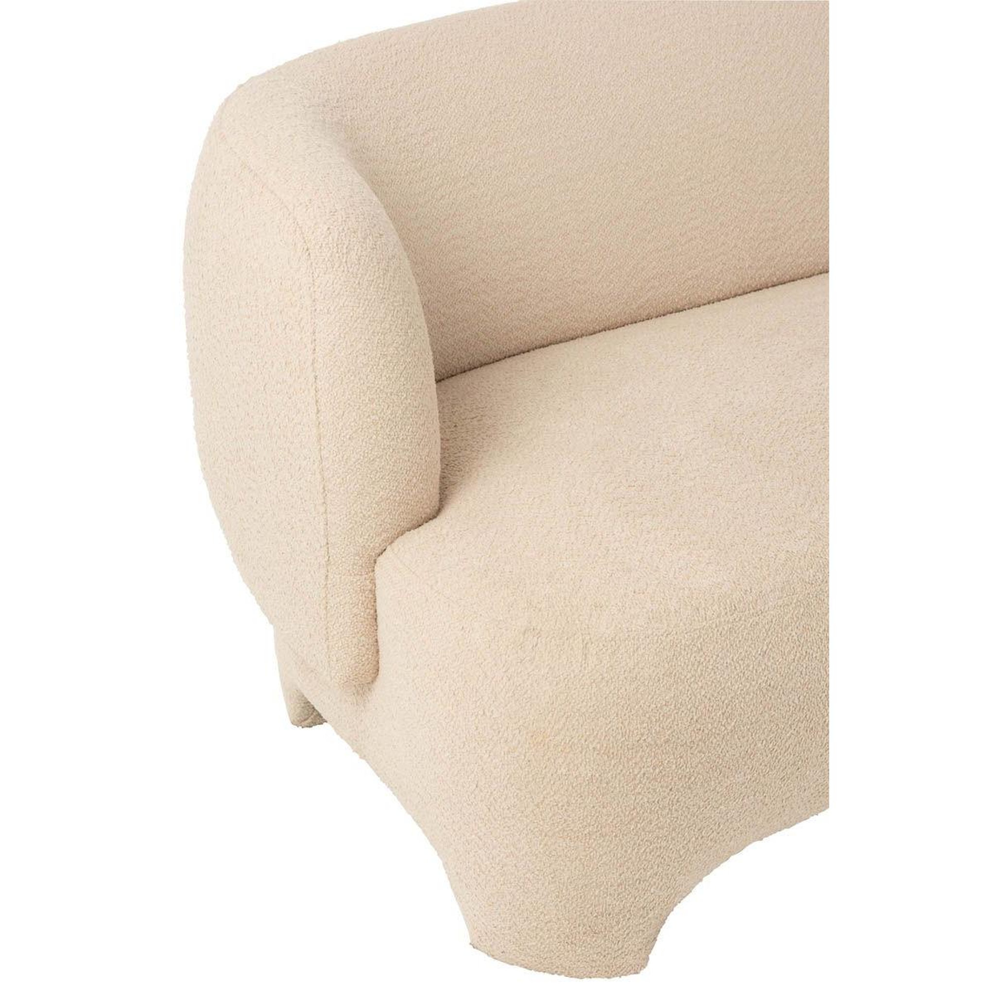Voir la diapositive 5 : J-LINE Canapé 3 places tricoté  erwin  193cm blanc