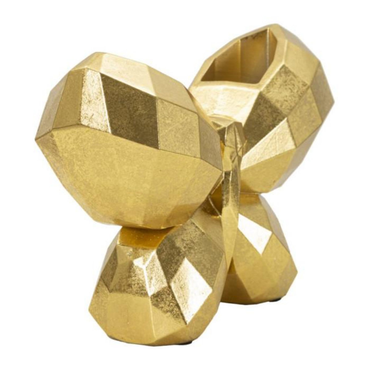 Paris Prix Vase Déco en Résine  Papillon  22cm Or