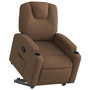 Voir la diapositive 3 : VIDAXL Fauteuil inclinable Marron Tissu
