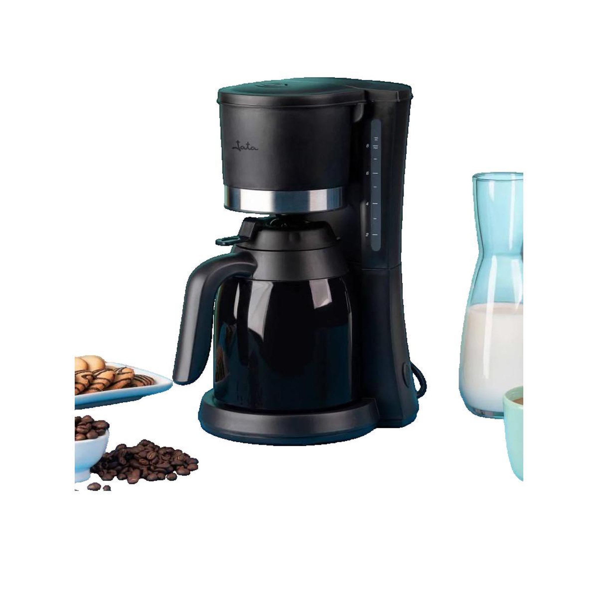 Voir la diapositive 2 : JATA Cafetière JATA JECA1800 1 litre noire