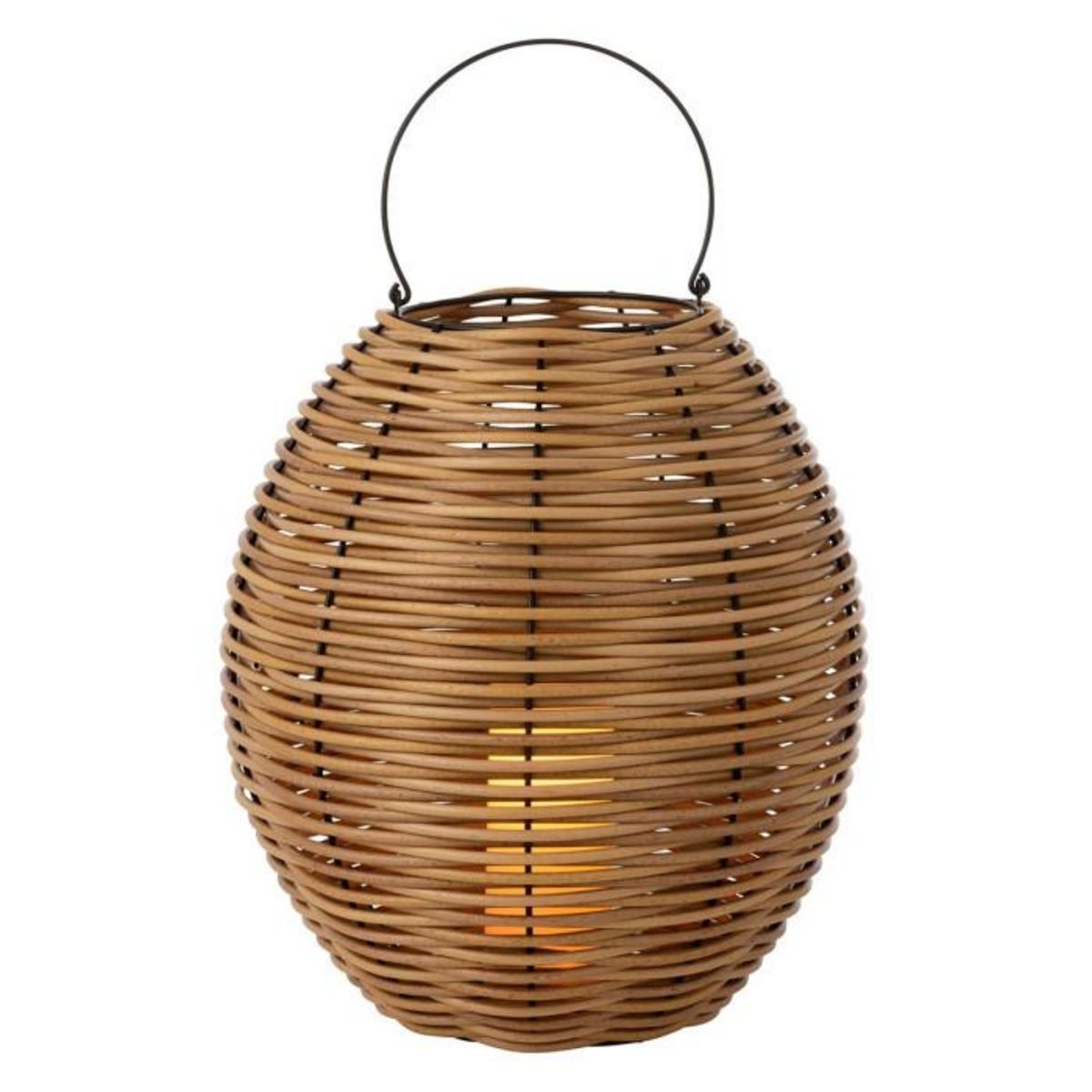 Paris Prix Lanterne Design à Led  Tissé  48cm Naturel