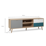 Voir la diapositive 5 : CONCEPT USINE Meuble TV scandinave 150cm PERAST