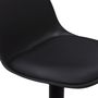 Voir la diapositive 6 : ID MARKET Lot de 2 tabourets de bar KARL design noir pied noir