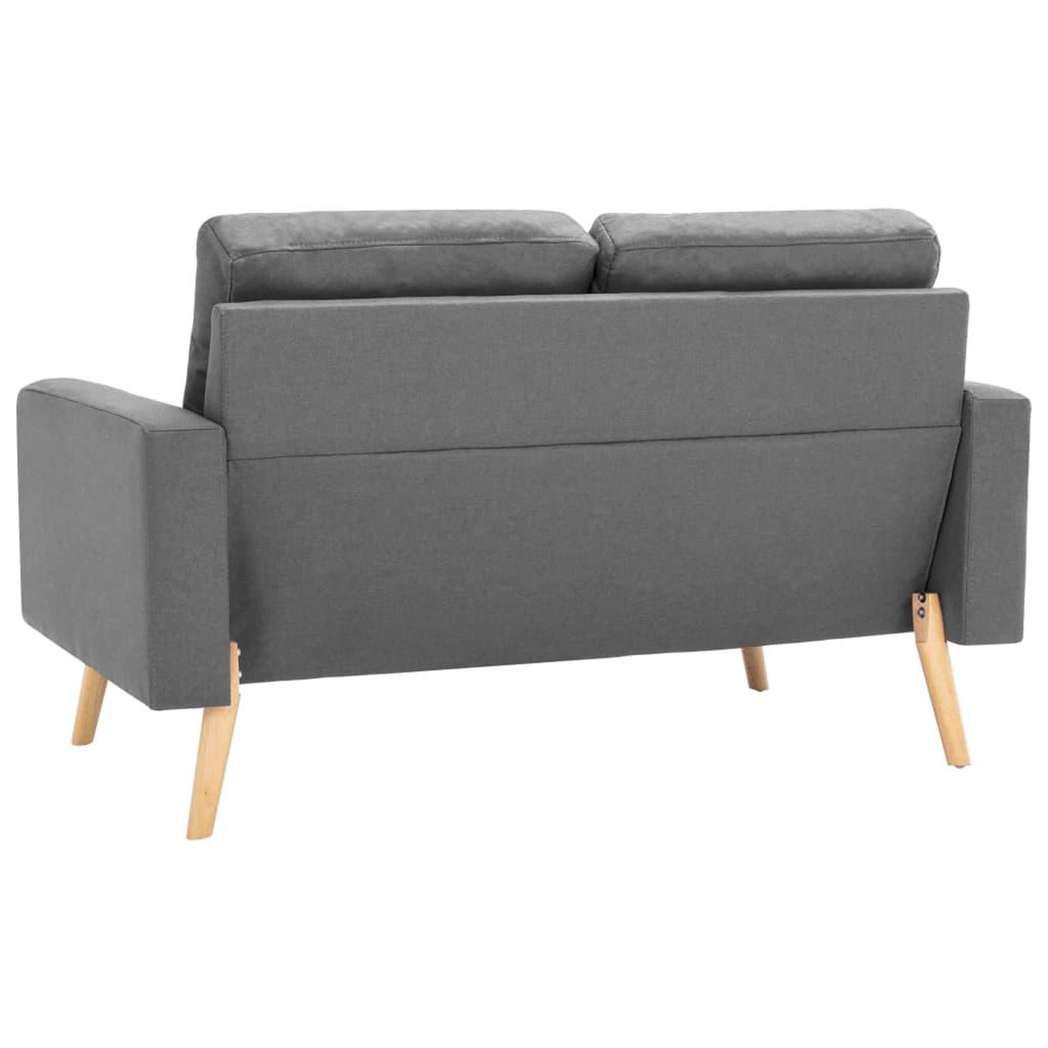 Voir la diapositive 4 : VIDAXL Ensemble de canapes 2 pcs Tissu Gris clair