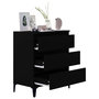 Voir la diapositive 4 : VIDAXL Buffet Noir 60x35x70 cm Bois d'ingenierie