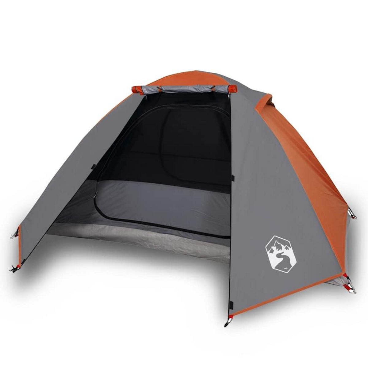 VIDAXL Tente de camping a dome 2 personnes orange impermeable