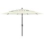 Voir la diapositive 1 : VIDAXL Parasol de jardin a 3 niveaux avec mat en aluminium sable 3,5 m
