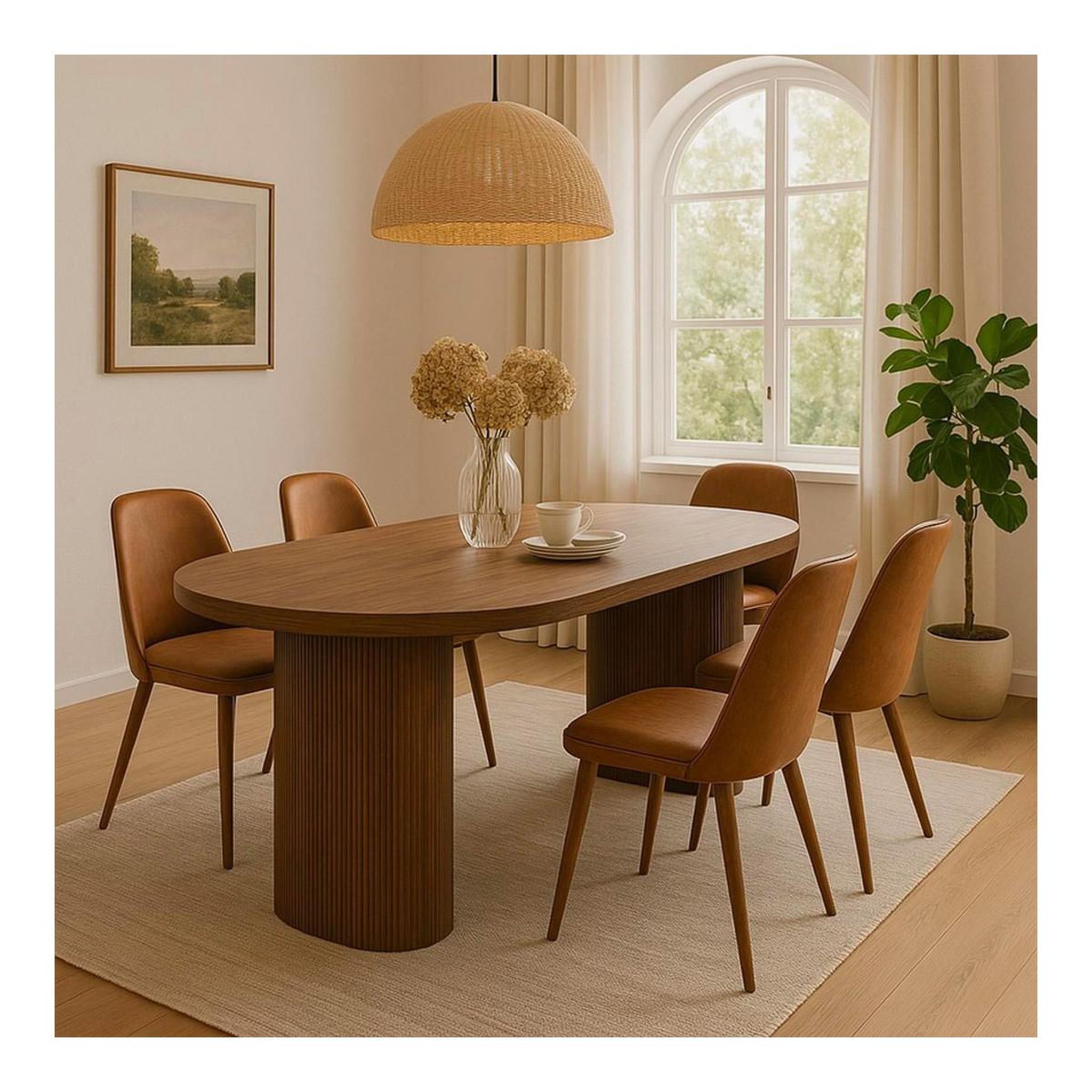 Voir la diapositive 5 : Paris Prix Table à manger ovale  henry  180cm noyer