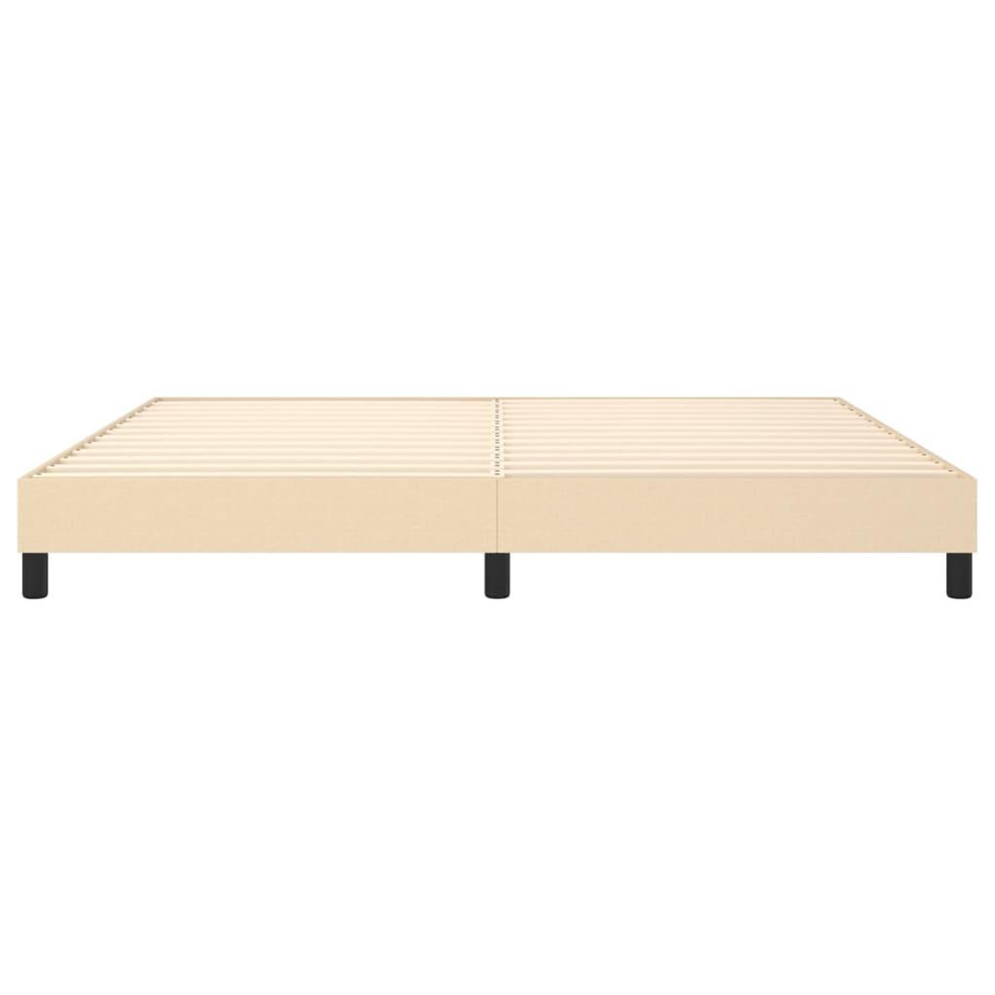 Voir la diapositive 5 : VIDAXL Cadre de lit sans matelas creme 200x200 cm tissu