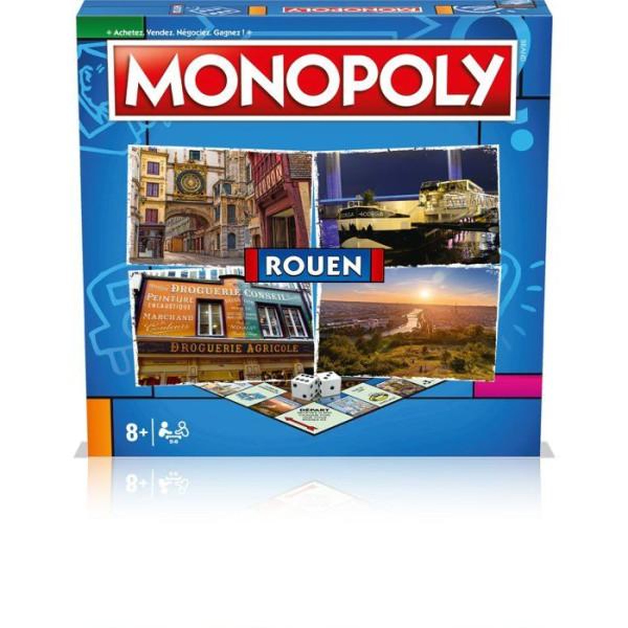 Voir la diapositive 4 : Winning Moves Jeu de société - WINNING MOVES - Monopoly Rouen - 2 joueurs ou plus - 60 min - Intérieur