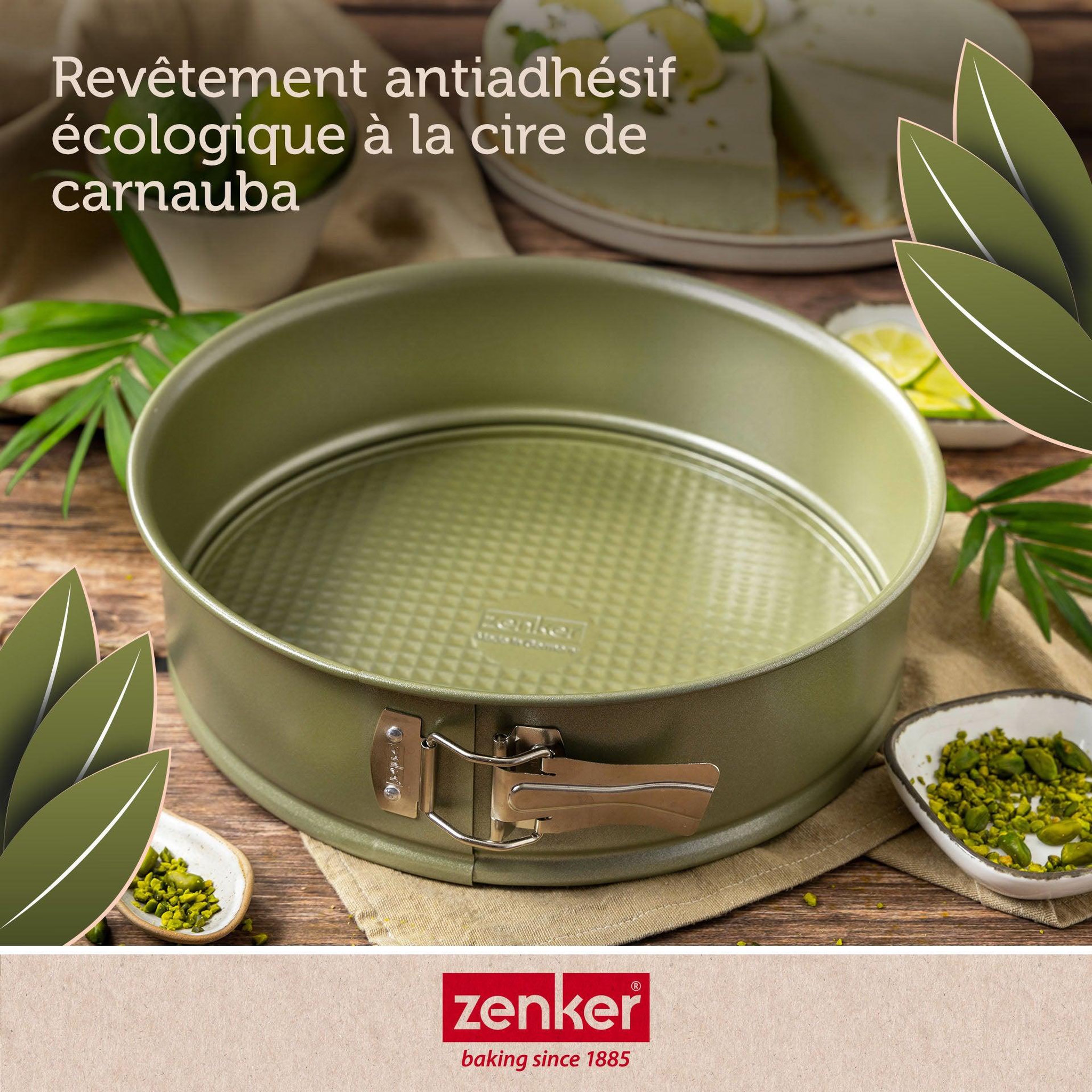 Voir la diapositive 5 : ZENKER Ensemble de 2 moules à manqué à charnière 24 cm zenker green vision