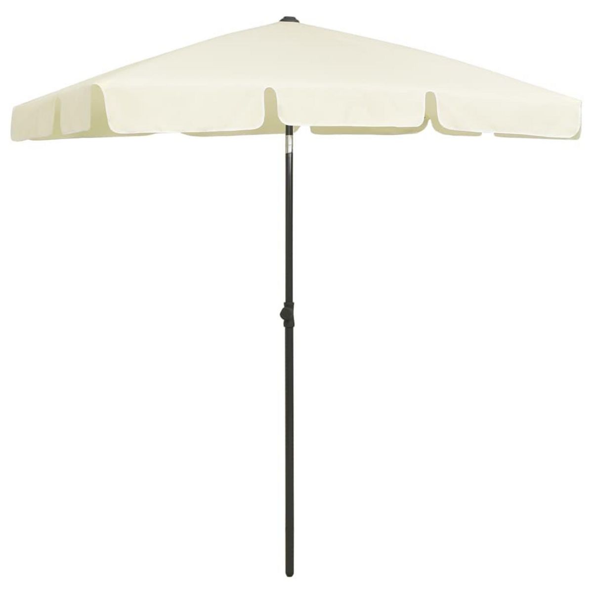 VIDAXL Parasol de plage jaune sable 180x120 cm