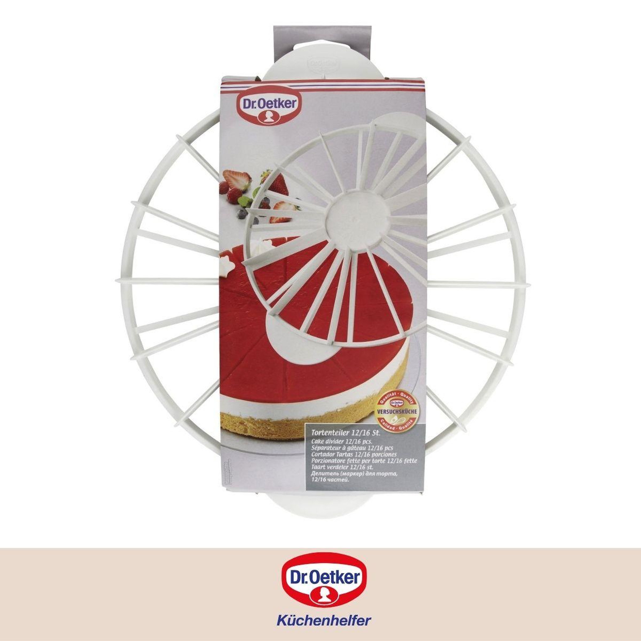 Voir la diapositive 5 : DR.OETKER Diviseur de gâteaux 12/16 parts dr.oetker baker edition