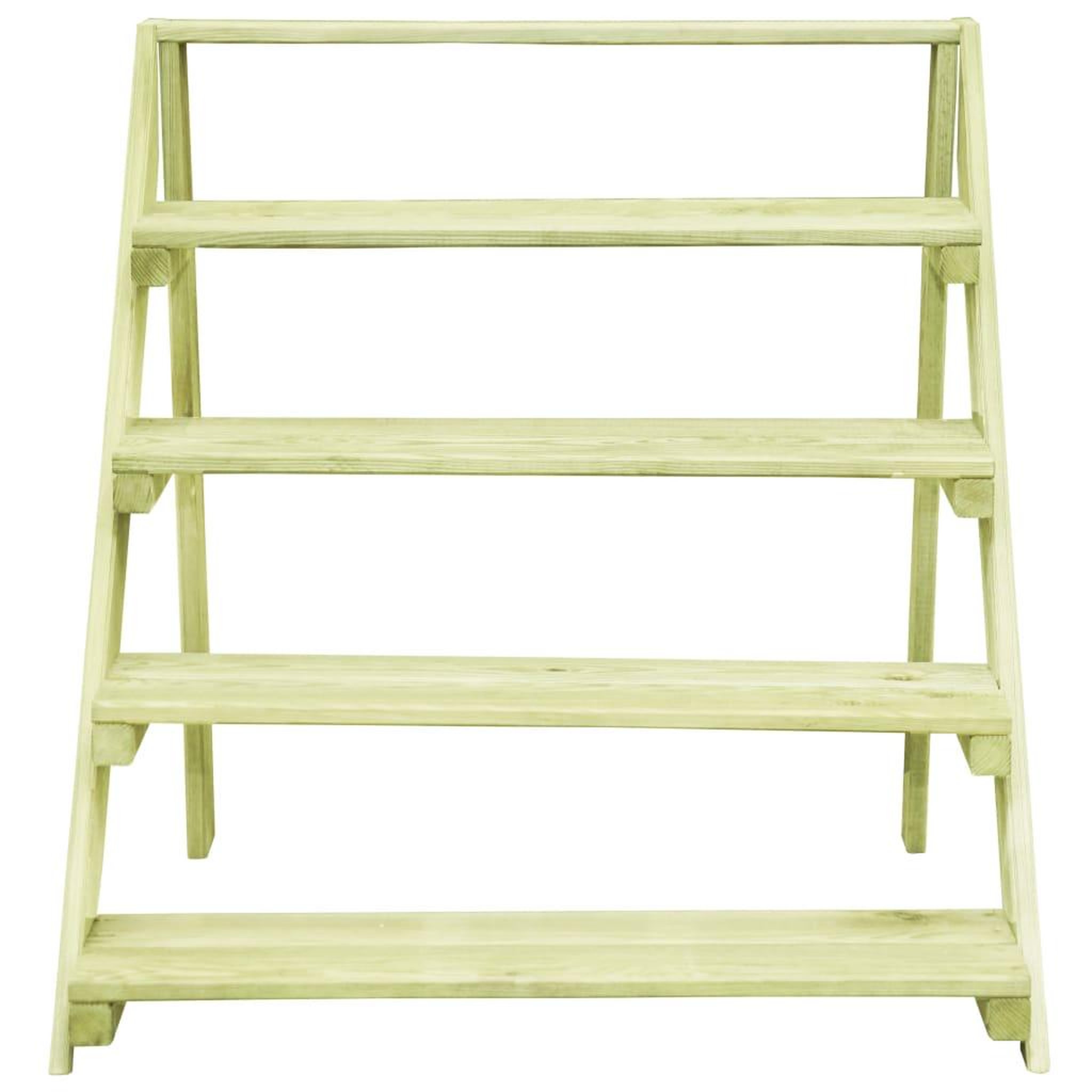 Voir la diapositive 2 : VIDAXL Support de jardiniere 80x80x80 cm Bois de pin impregne