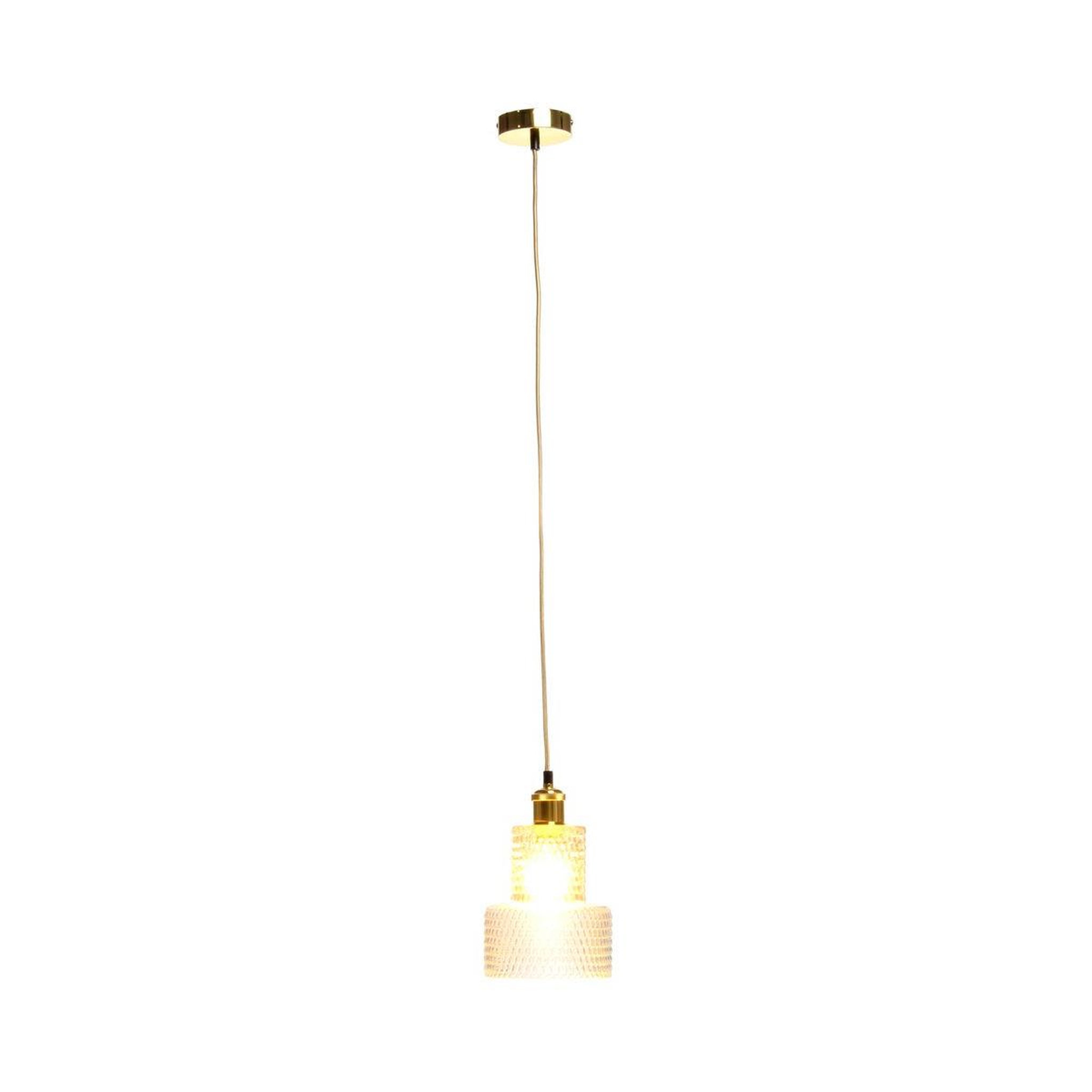 Voir la diapositive 4 : Paris Prix Lampe Suspension en Verre  Mona  27cm Transparent