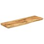 Voir la diapositive 2 : VIDAXL Dessus de table 100x20x2,5cm bord vif bois massif manguier brut