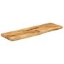 Voir la diapositive 2 : VIDAXL Dessus de table 100x20x2,5cm bord vif bois massif manguier brut