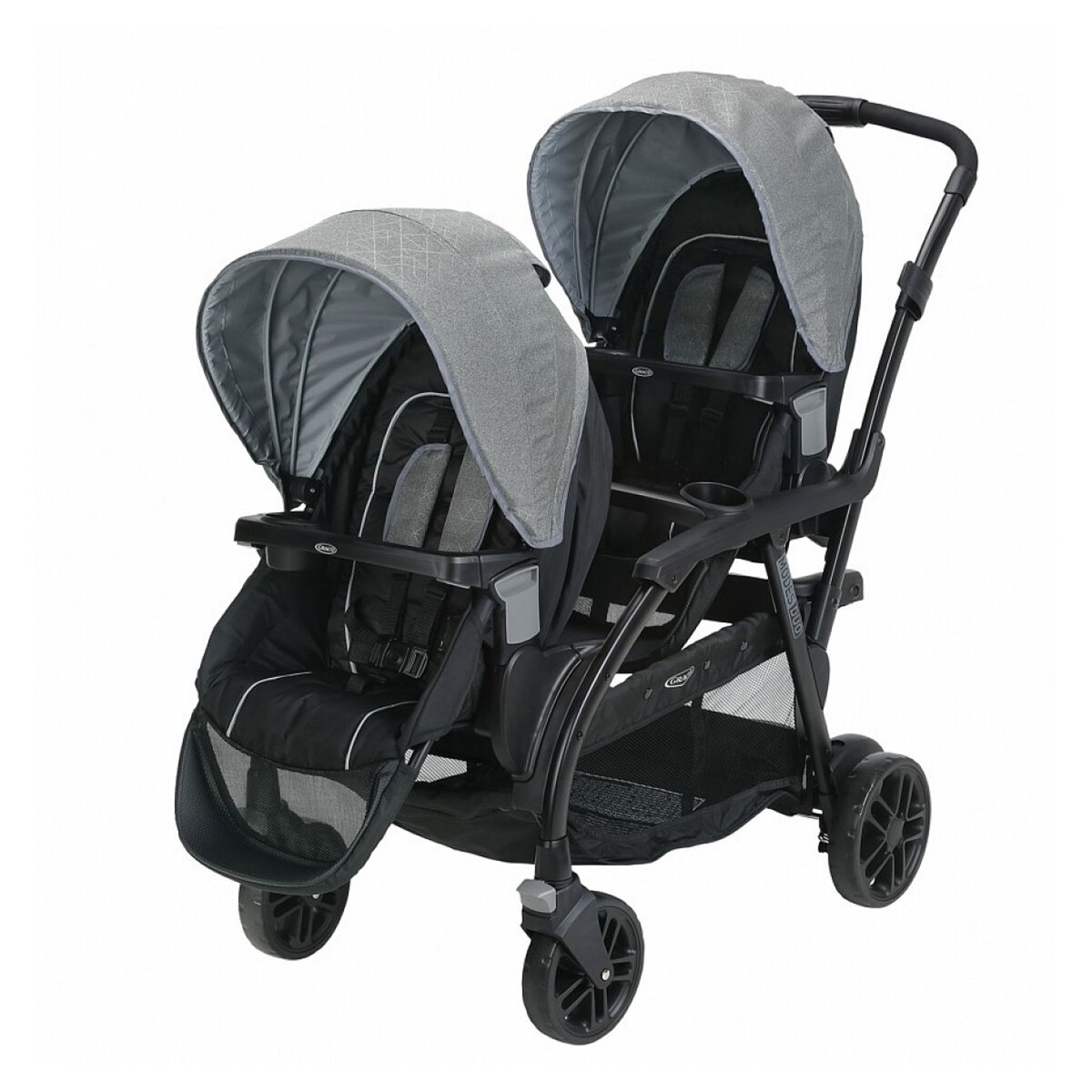 GRACO Poussette Double Modes Duo Noir Gris pas cher Auchan