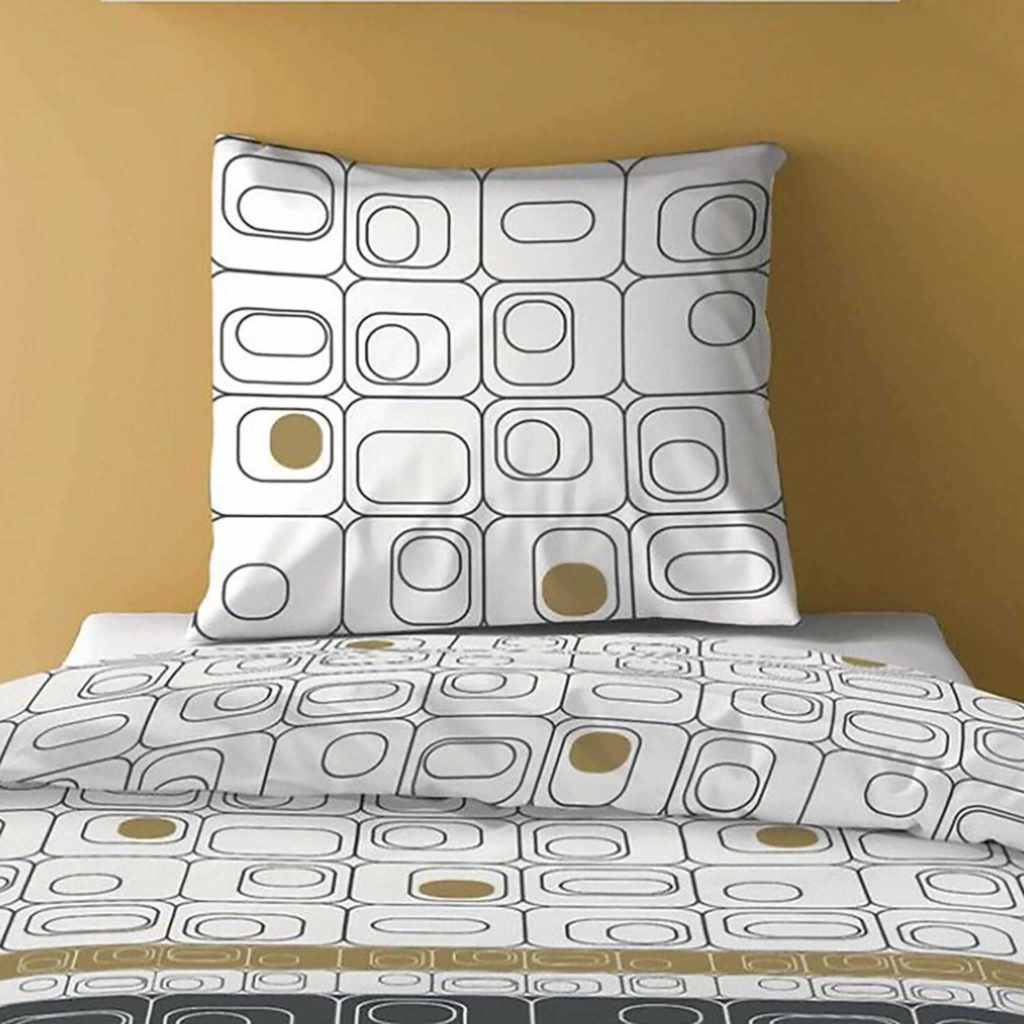 Voir la diapositive 2 : Les Ateliers du Linge Parure housse de couette niagara