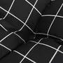 VIDAXL Coussins de palette 2 pcs motif a carreaux noir tissu
