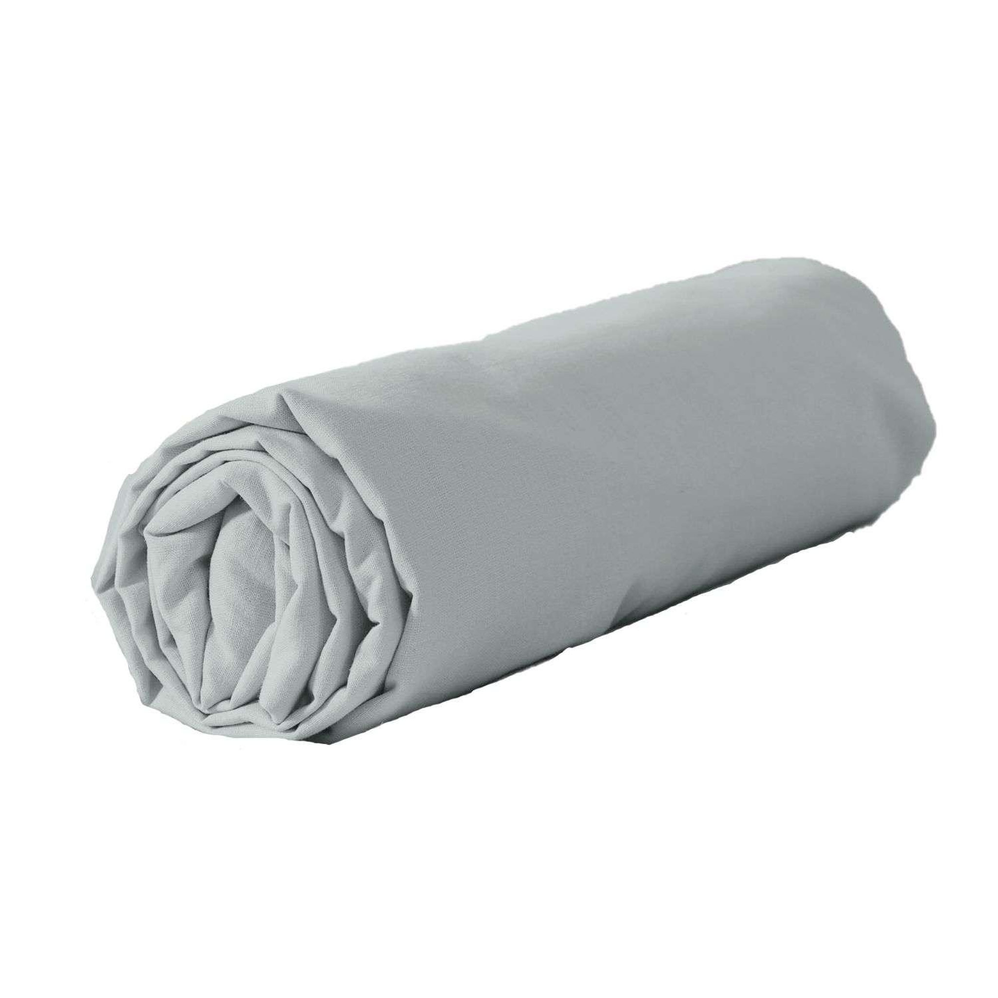 Voir la diapositive 1 : COTE DECO Drap housse - 100% coton lavé 57 fils