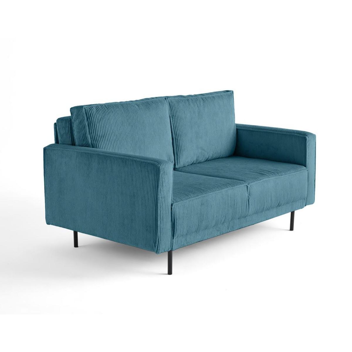 LISA DESIGN Charlie - canapé droit 2 places - en velours côtelé