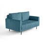 Voir la diapositive 2 : LISA DESIGN Charlie - canapé droit 2 places - en velours côtelé