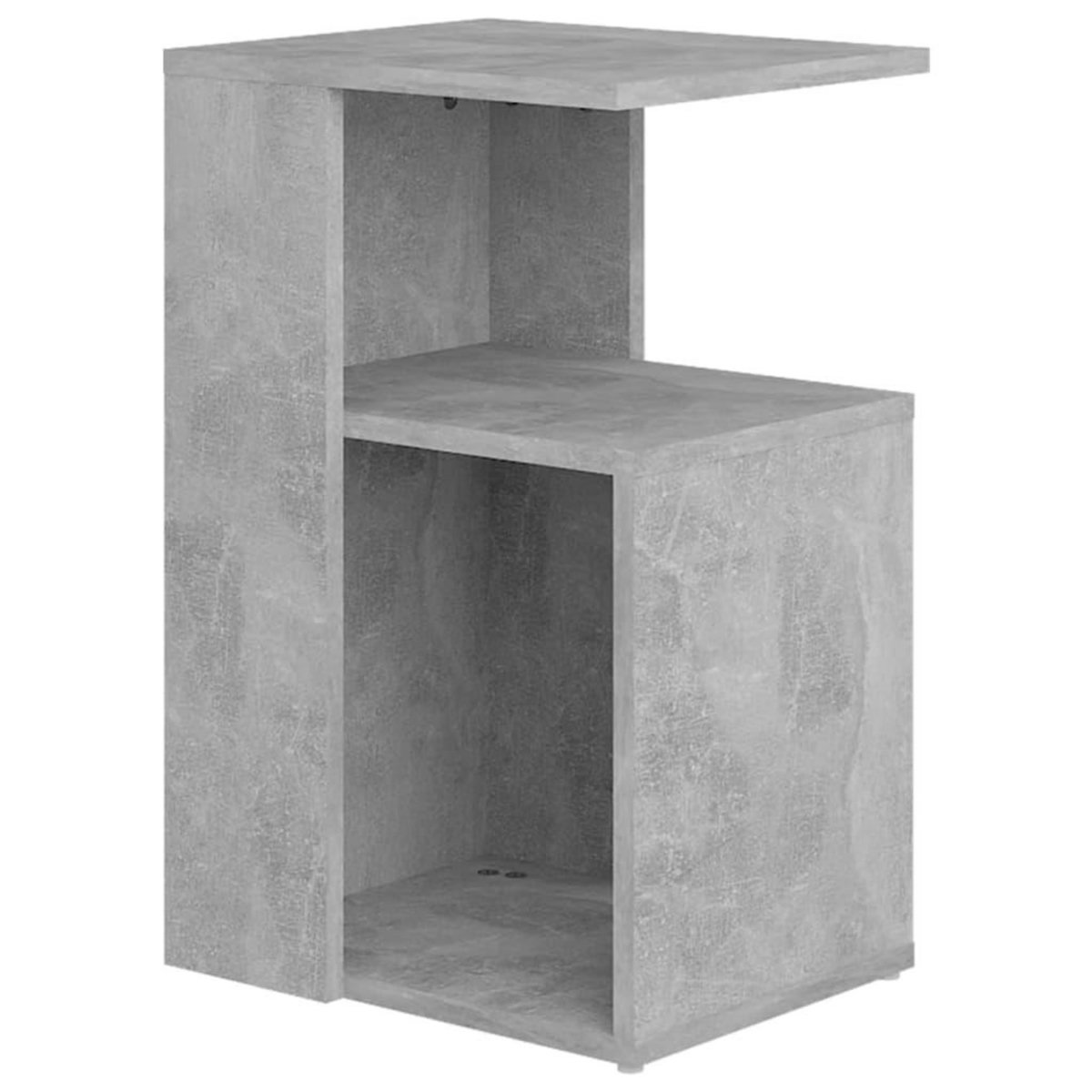 VIDAXL Table d'appoint Gris beton 36x30x56 cm Bois d'ingenierie