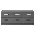 Commode de rangement 6 tiroirs ZIO L41cm . Coloris disponibles : Gris