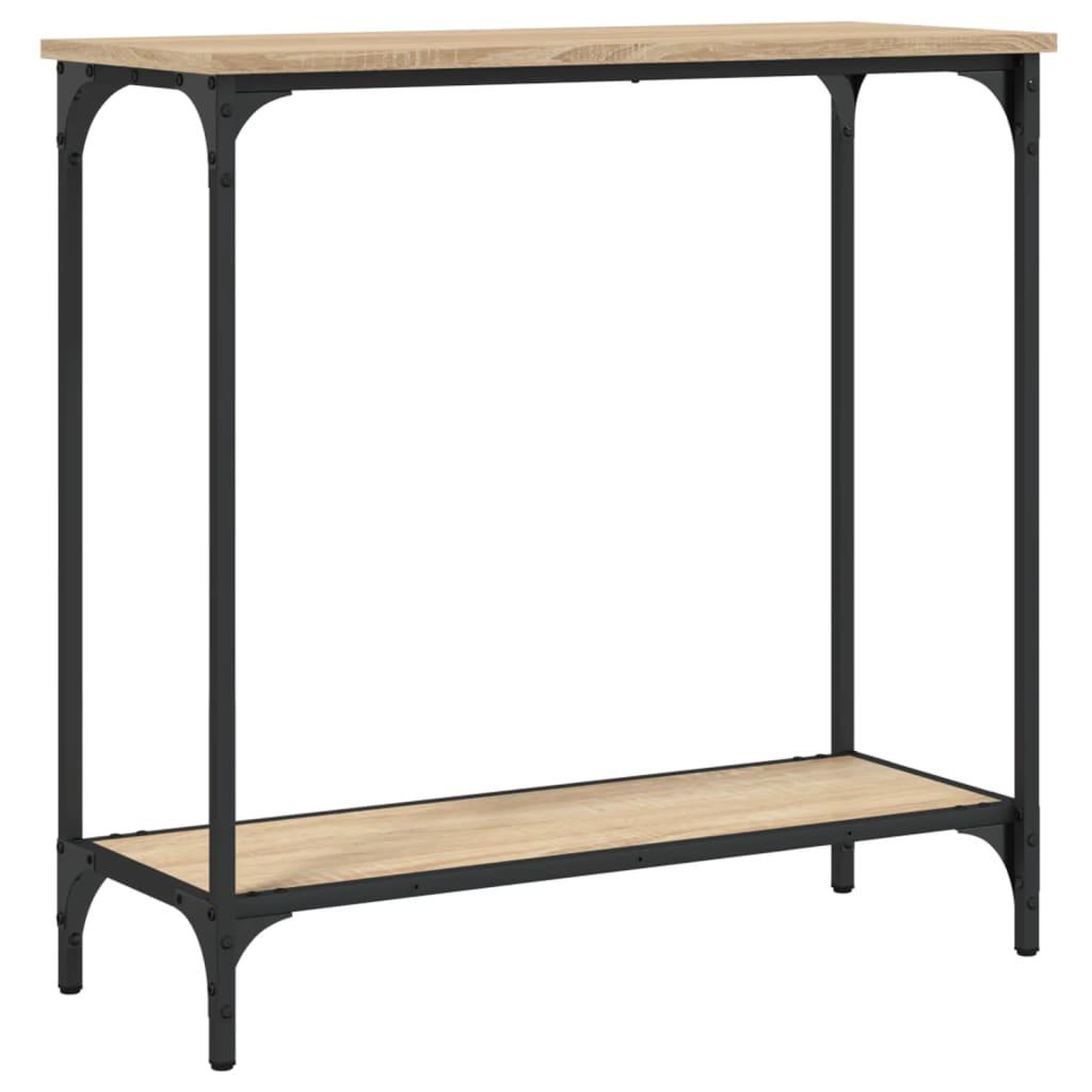 Voir la diapositive 2 : VIDAXL Table console chene sonoma 75x30,5x75 cm bois d'ingenierie
