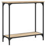 Voir la diapositive 2 : VIDAXL Table console chene sonoma 75x30,5x75 cm bois d'ingenierie