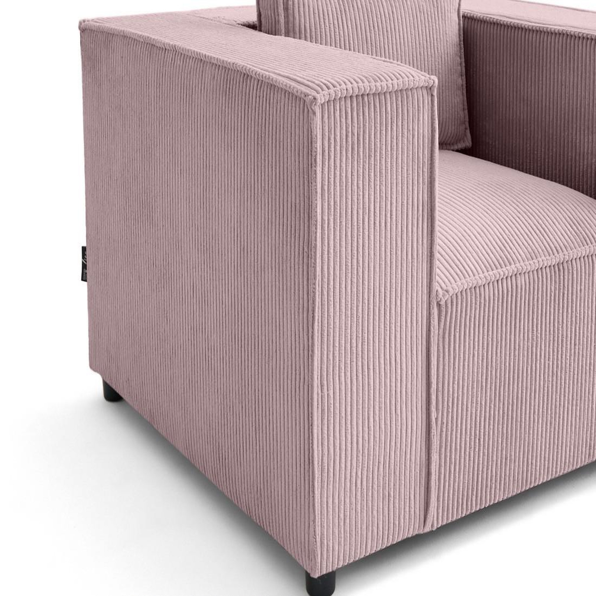 Voir la diapositive 5 : LISA DESIGN Stella - fauteuil en velours côtelé