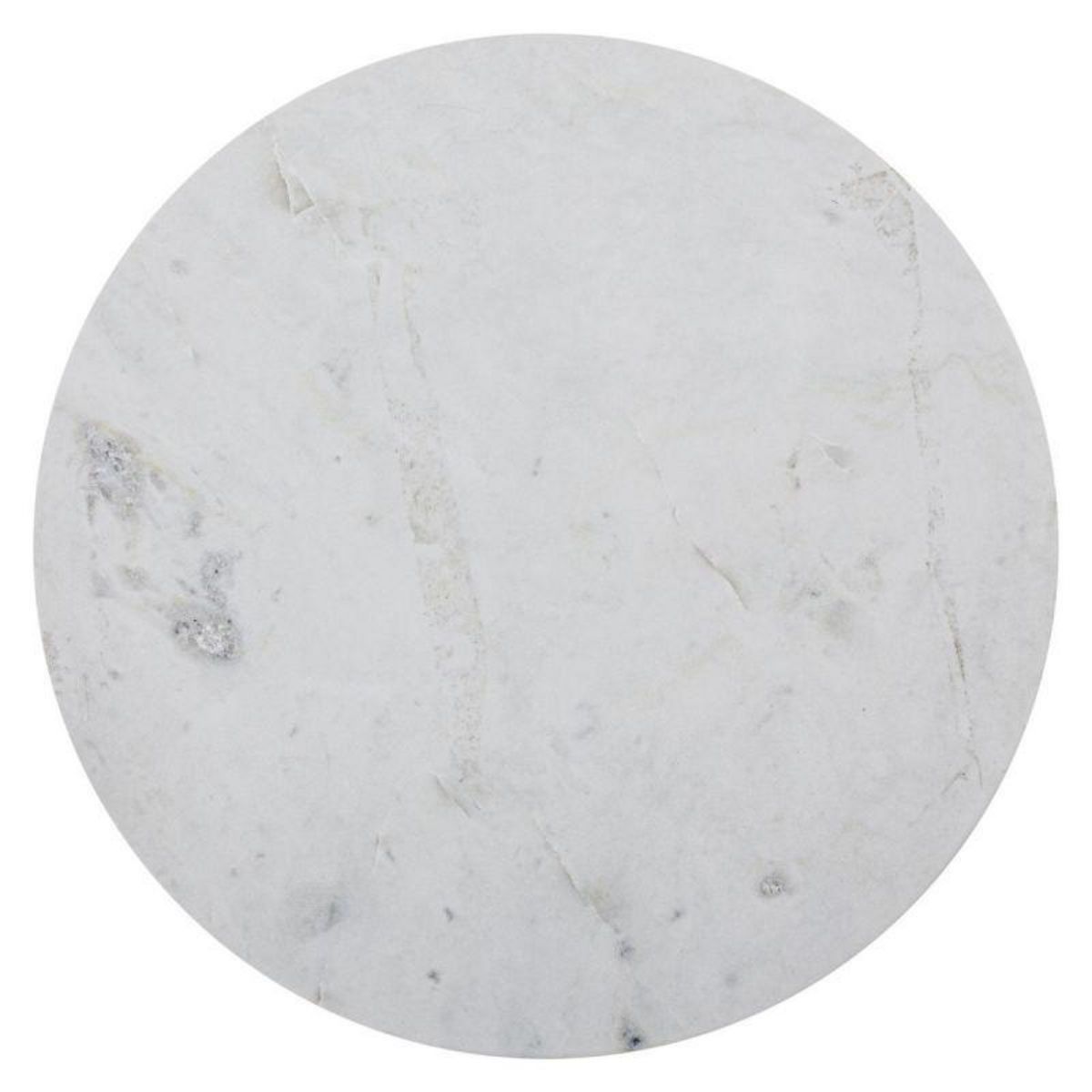  Lot de 2 Tables d'Appoint  Good  60cm Blanc & Or