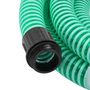 Voir la diapositive 3 : VIDAXL Tuyau d'aspiration avec raccords en laiton vert 1,1  4 m PVC