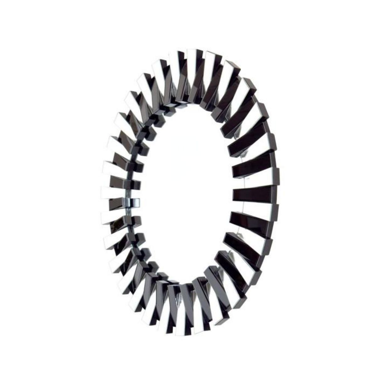 Paris Prix Miroir Mural Design  Apollon  80cm Argent & Noir