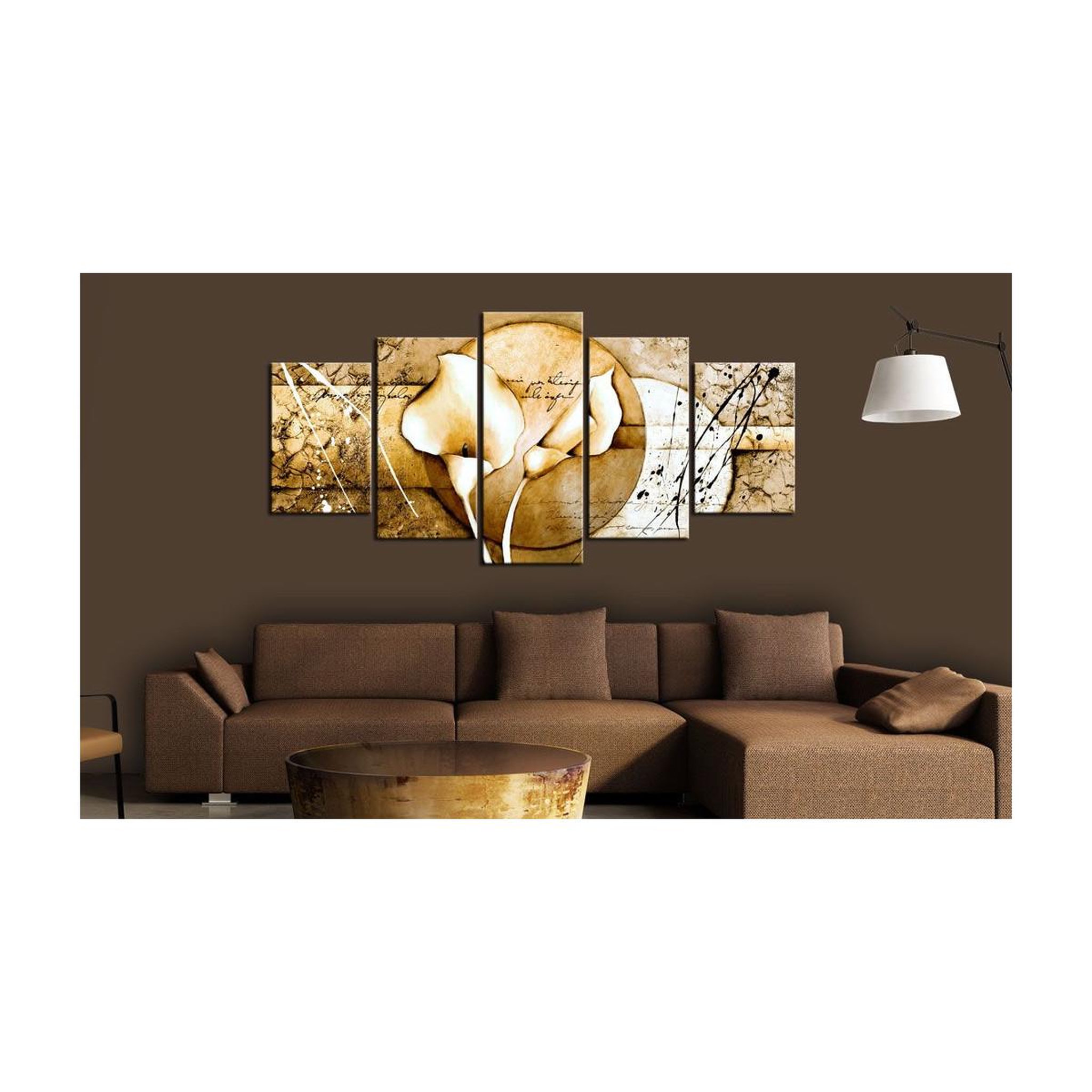 Voir la diapositive 2 : Paris Prix Tableau imprimé  the secret of calla lily beige