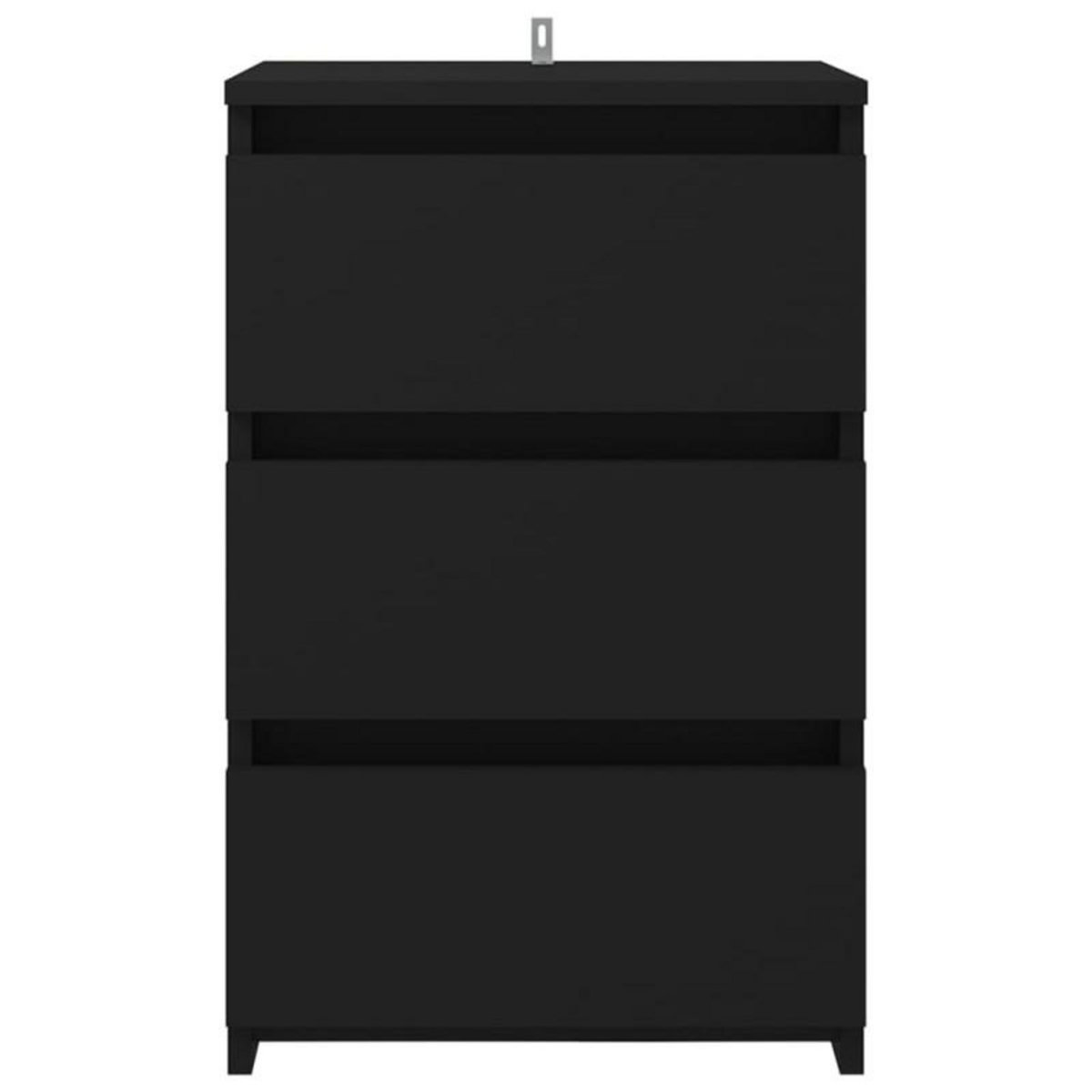 VIDAXL Table de chevet Noir 40x35x62,5 cm Aggloméré