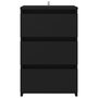 Voir la diapositive 3 : VIDAXL Table de chevet Noir 40x35x62,5 cm Aggloméré