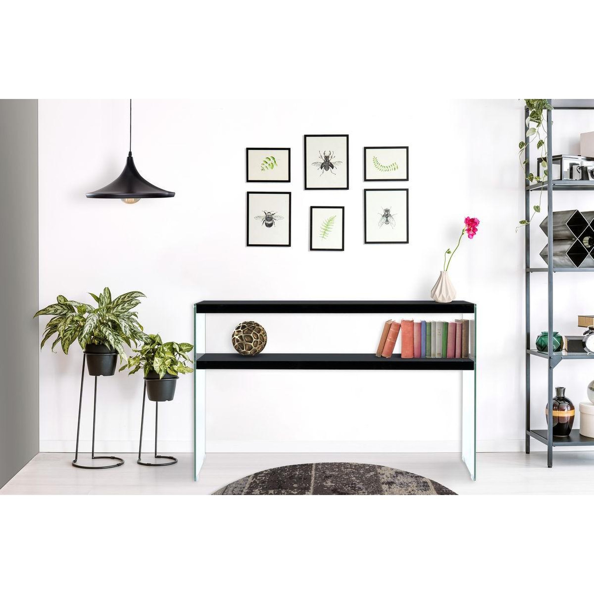 Voir la diapositive 2 : Paris Prix Console Design  Elementary  110cm Noir